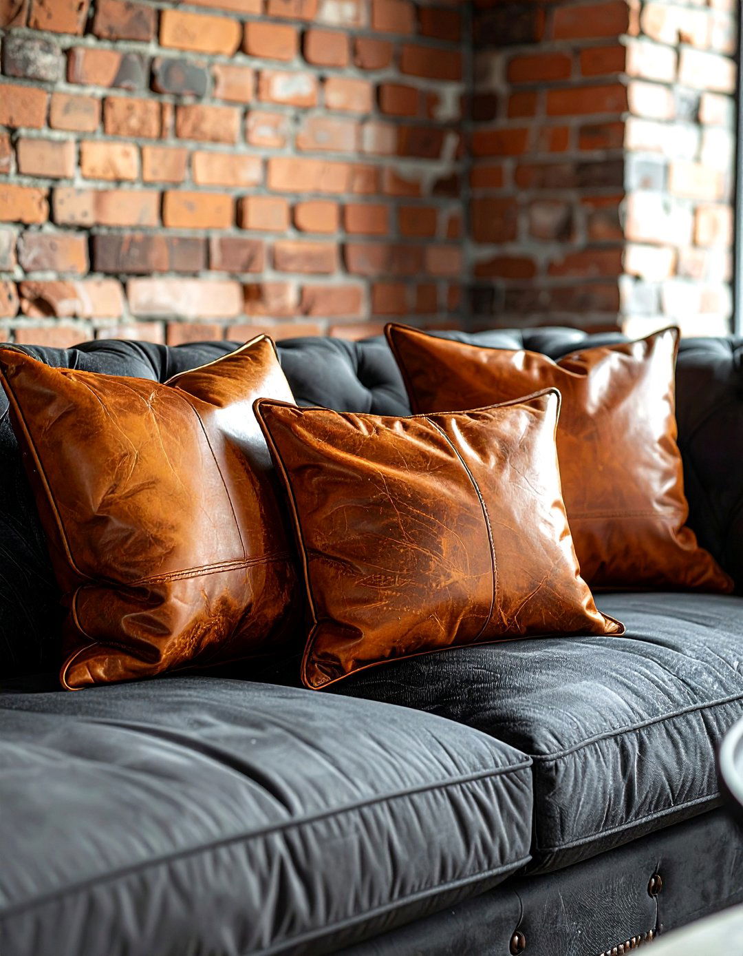 Leather Throw Pillow - 30 throw pillow ideas