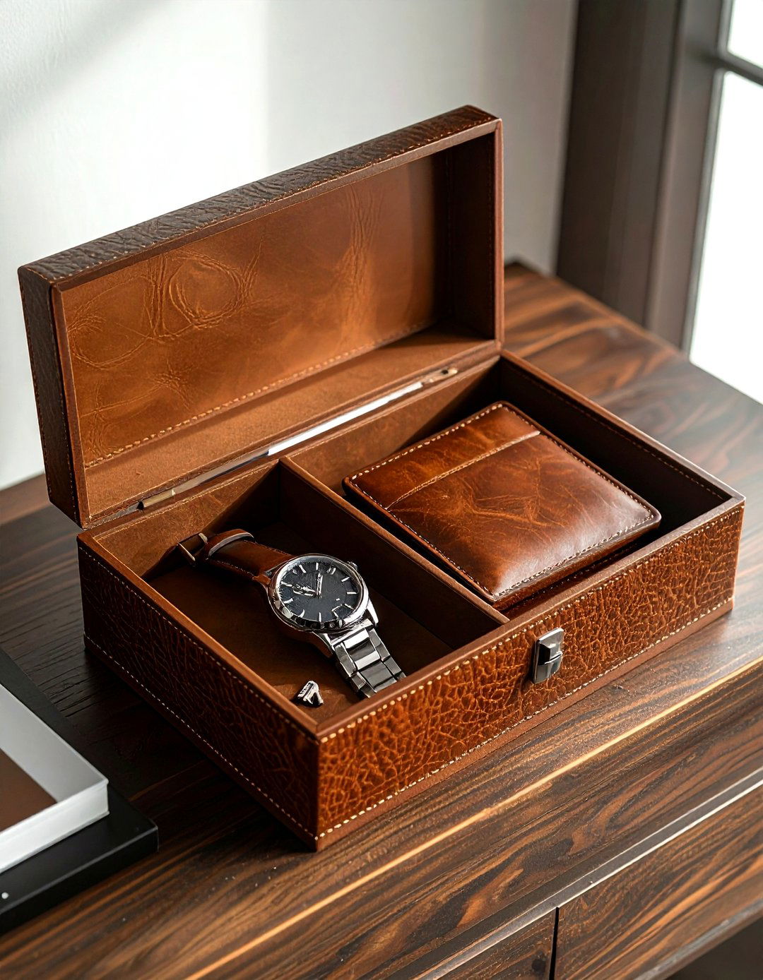 Leather Valet Tray Box - 30 box decor ideas