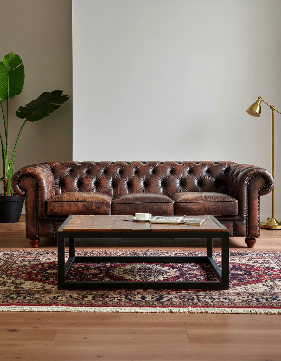 Leather Vintage Living Room - 30 living room vintage furniture ideas