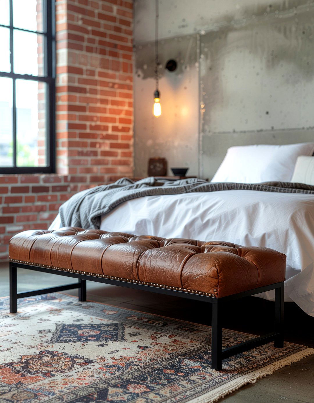 Leather bedroom bench - 30 bedroom end of bed benches