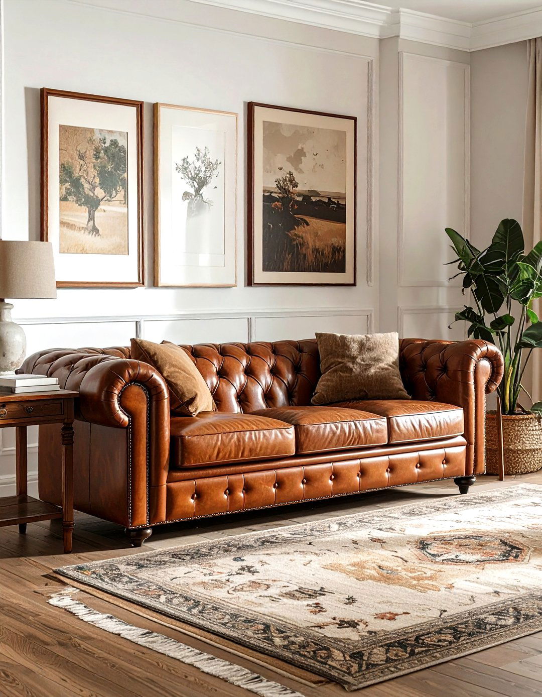 Leather couch living room - 30 living room room settings