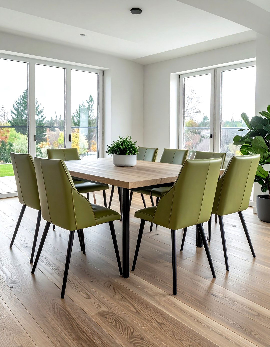 Leather dining chair - 30 leather decor ideas