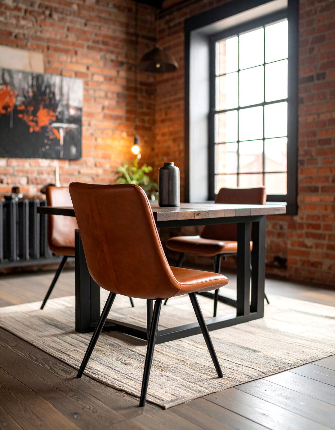 Leather dining chair - 30 Tribeca dining room ideas