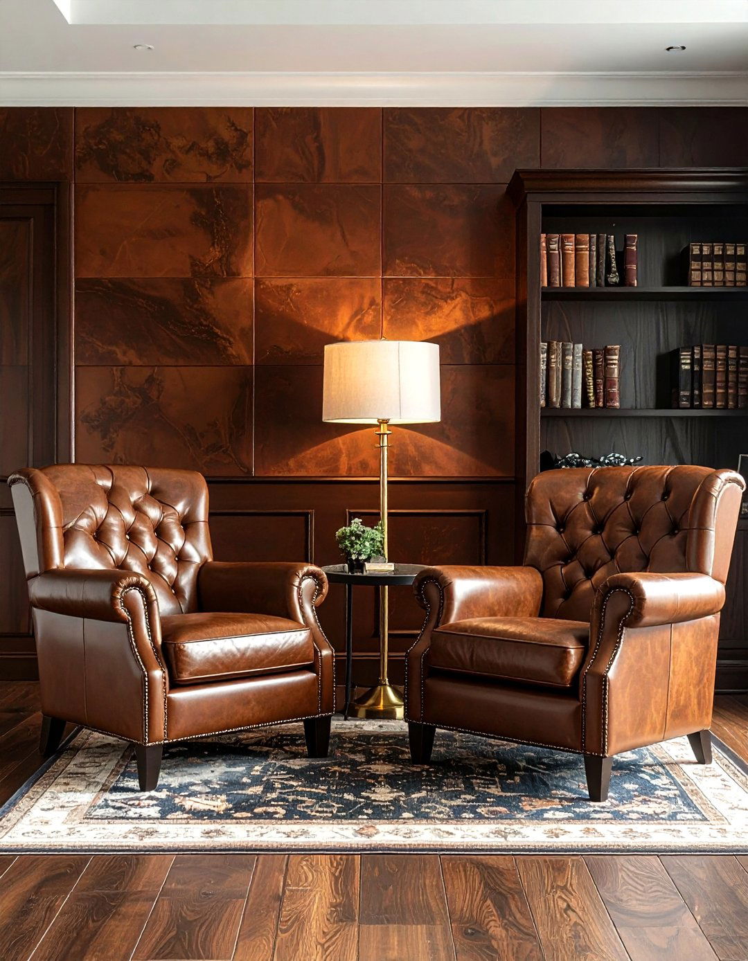 Leather look wallpaper - 30 textured wallpaper ideas