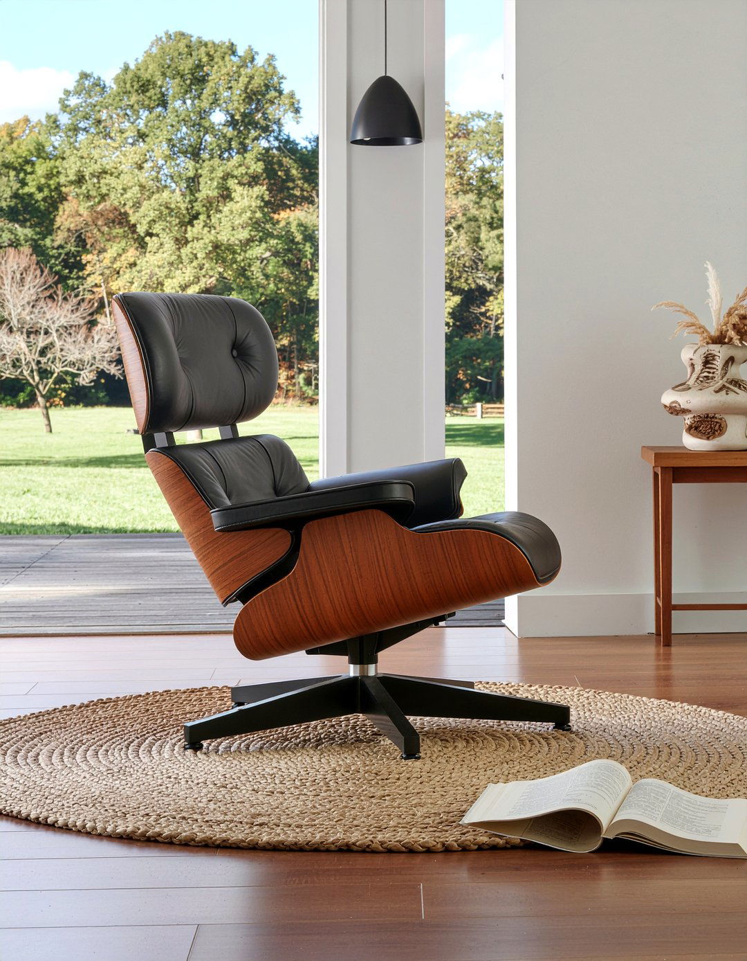 Leather lounge chair - 30 Swedish living room ideas