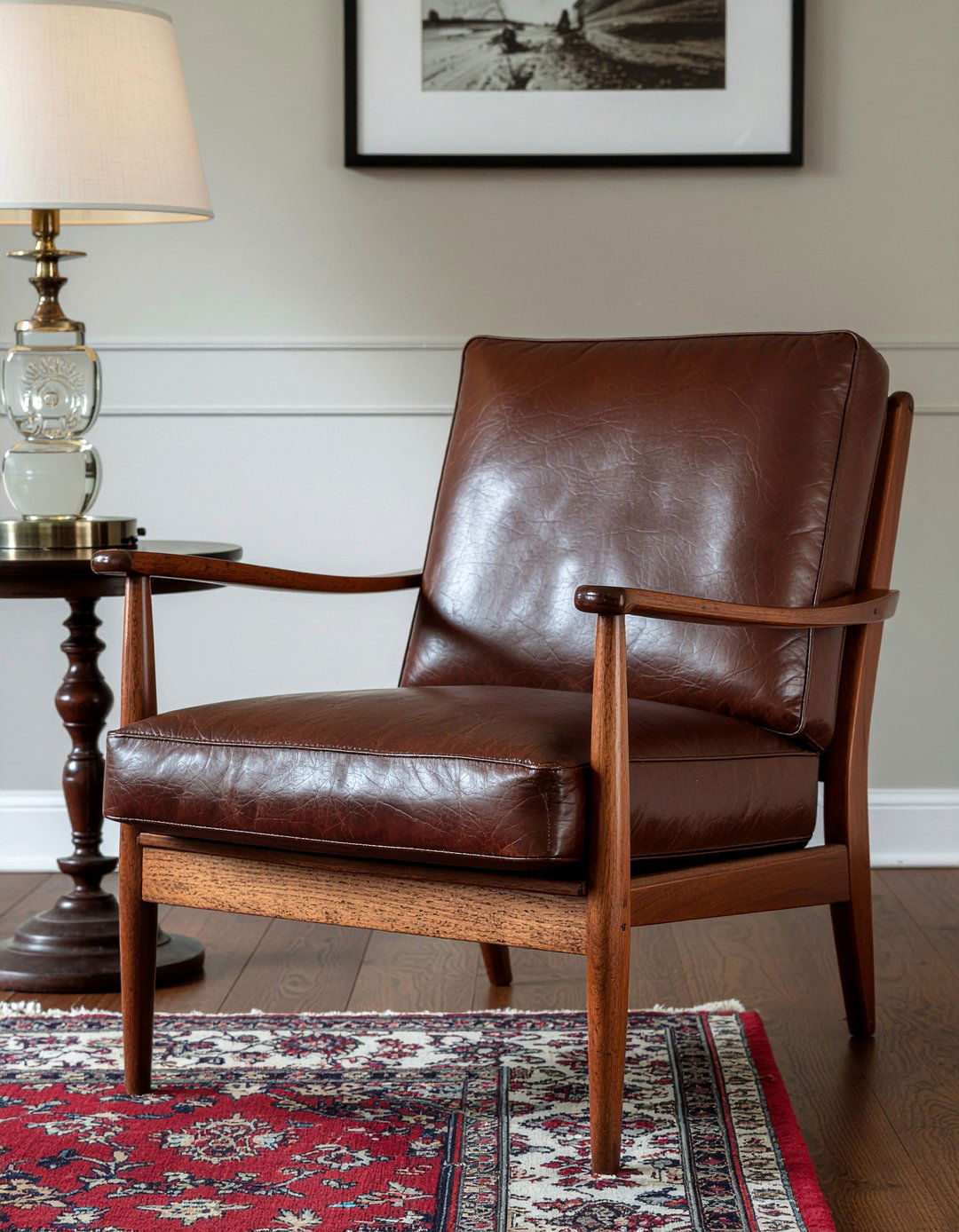 Leather mission armchair - 30 living room Mission furniture ideas