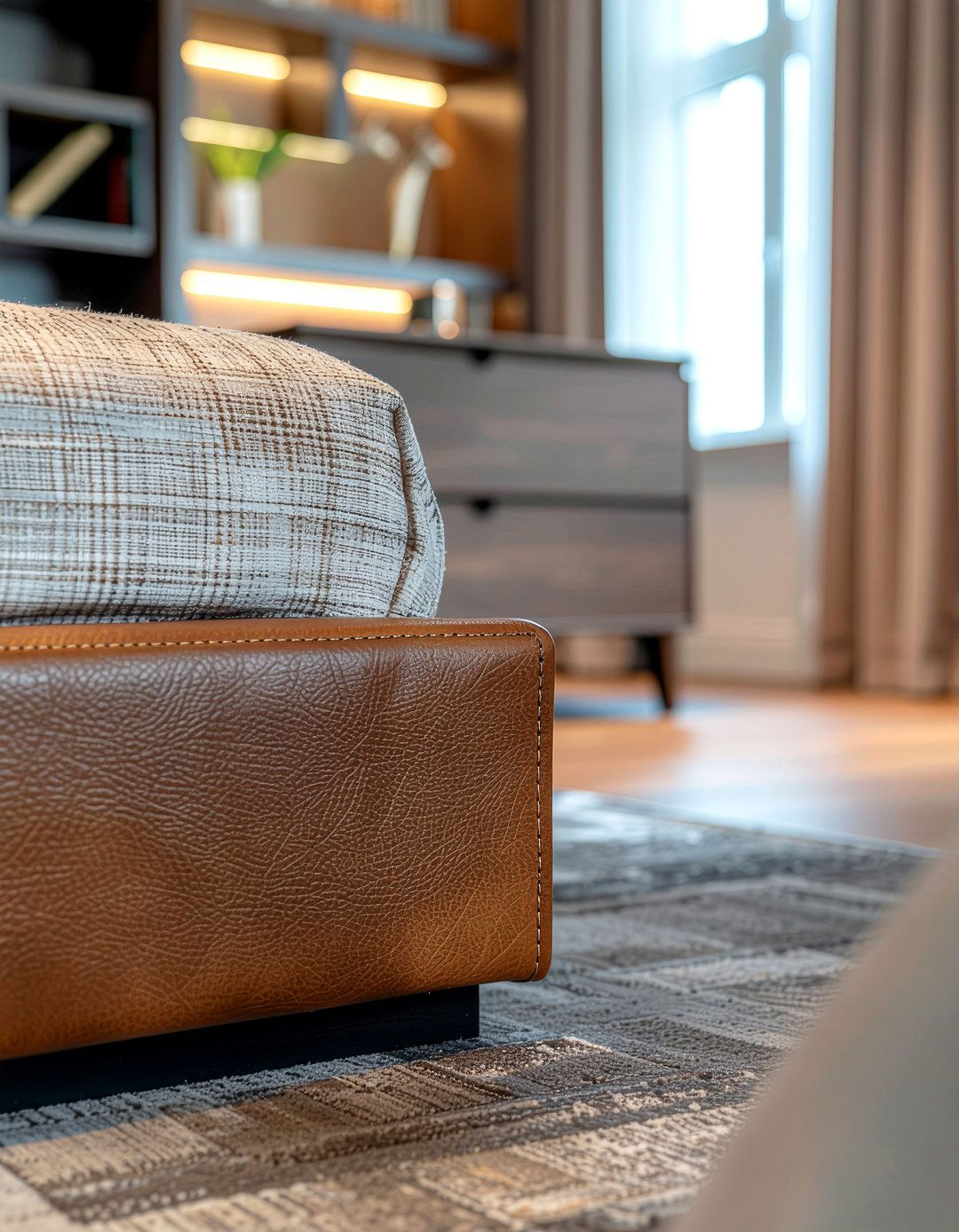 Leather nightstand - 30 bedroom modern nightstands