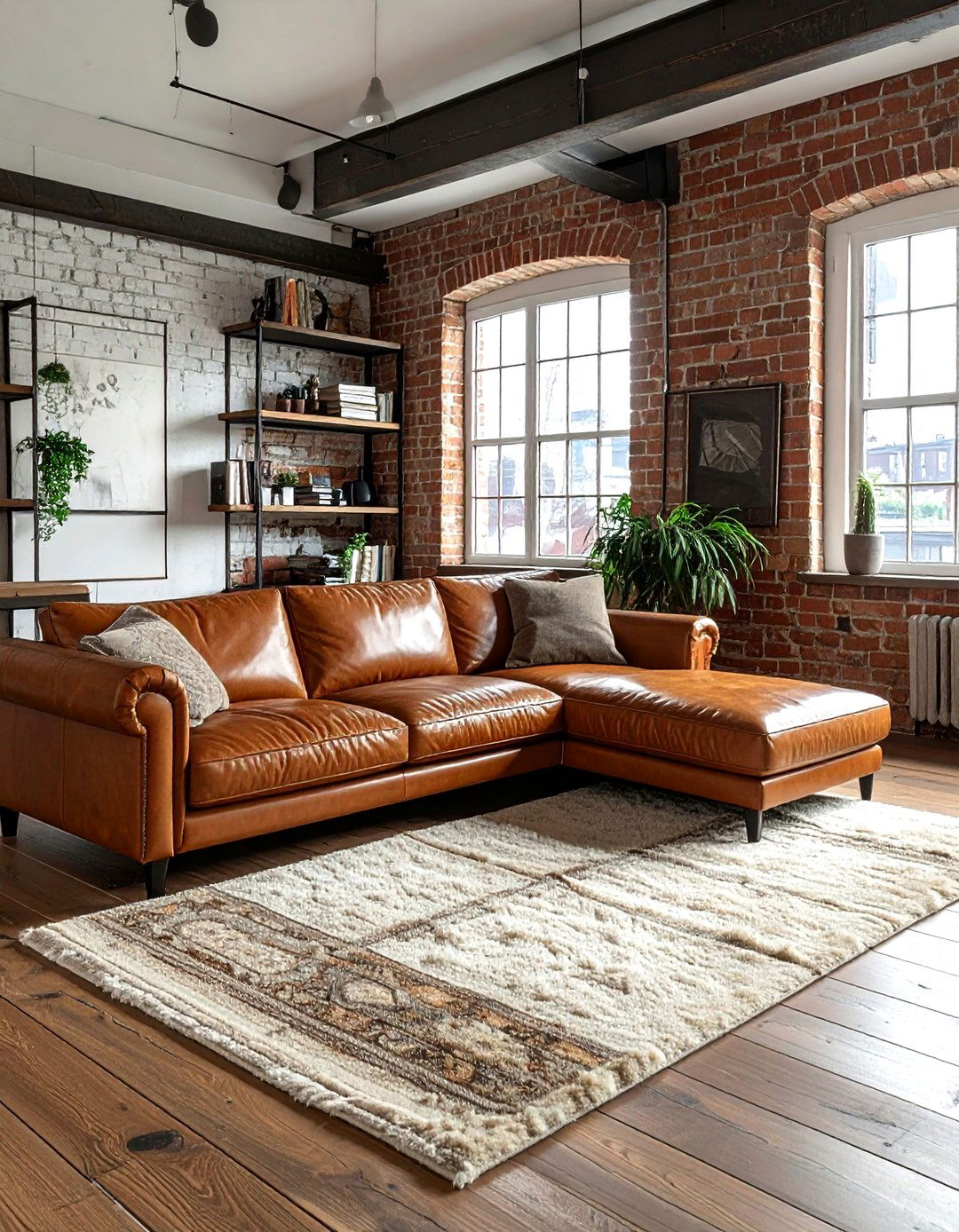 Leather sofa bed - 30 living room sofa bed ideas