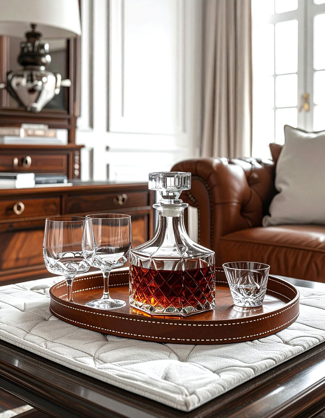 Leather tray - 30 bar tray ideas