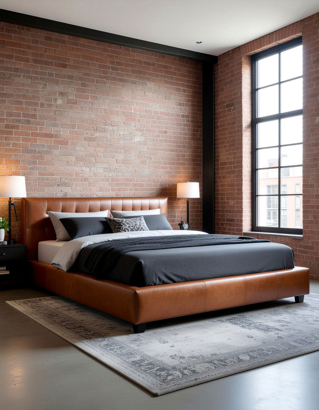 Leather upholstered bed - 30 bedroom bed frames