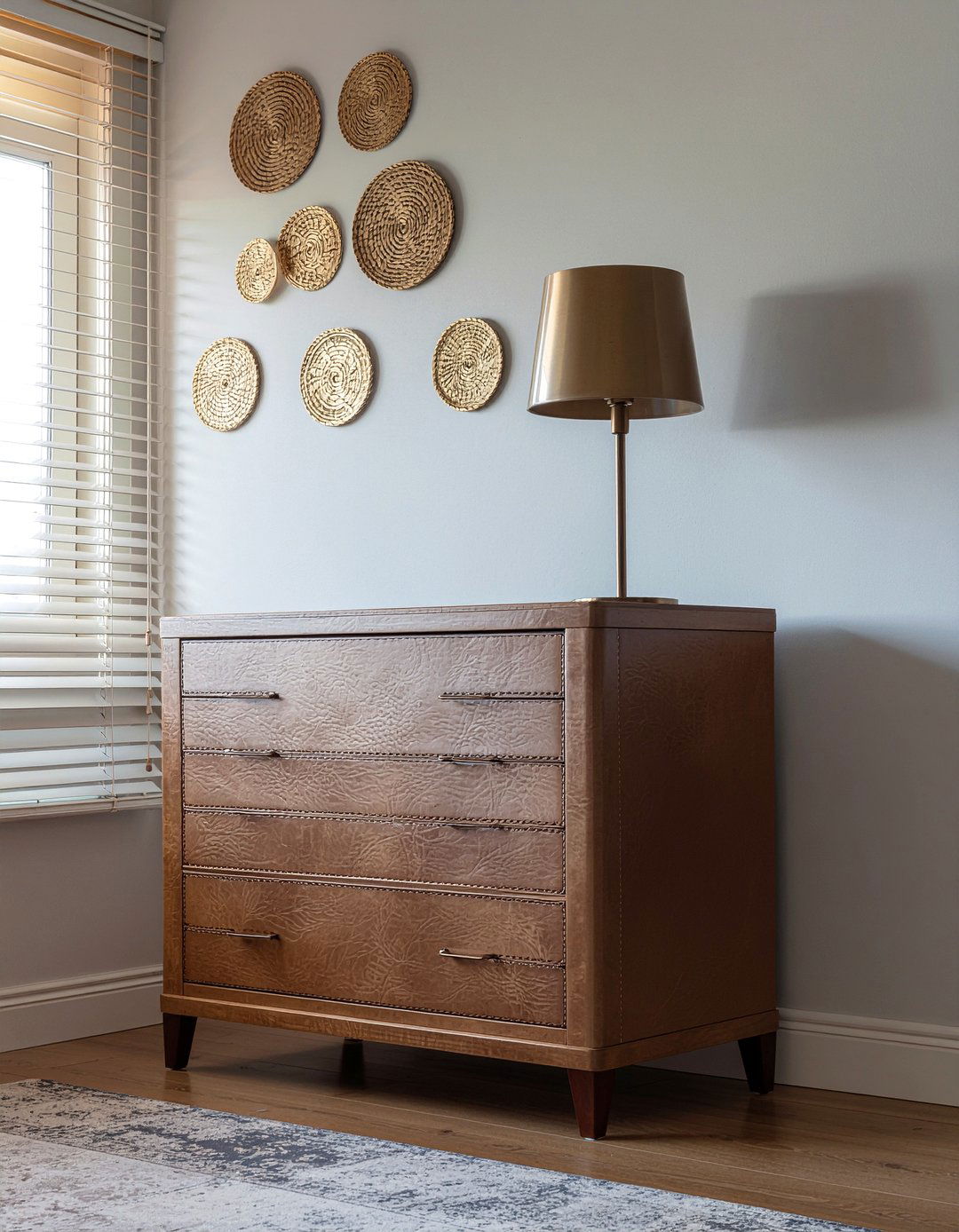 Leather wrapped dresser - 30 bedroom modern dressers