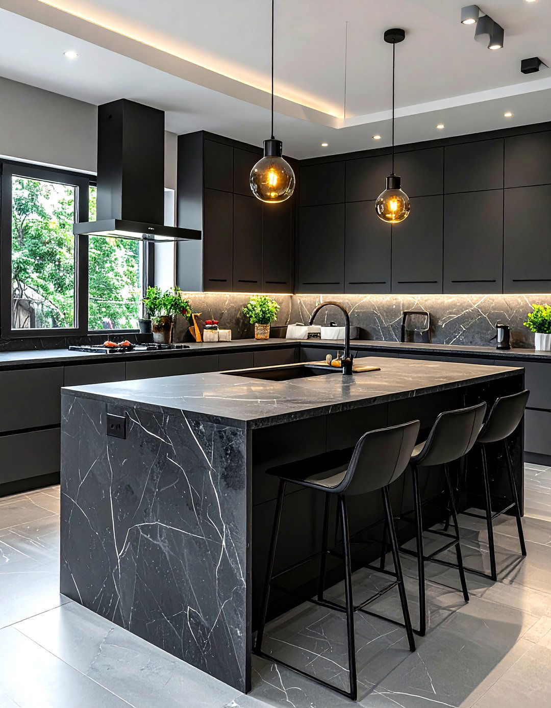 Leathered Granite Surface - 30 kitchen texture ideas