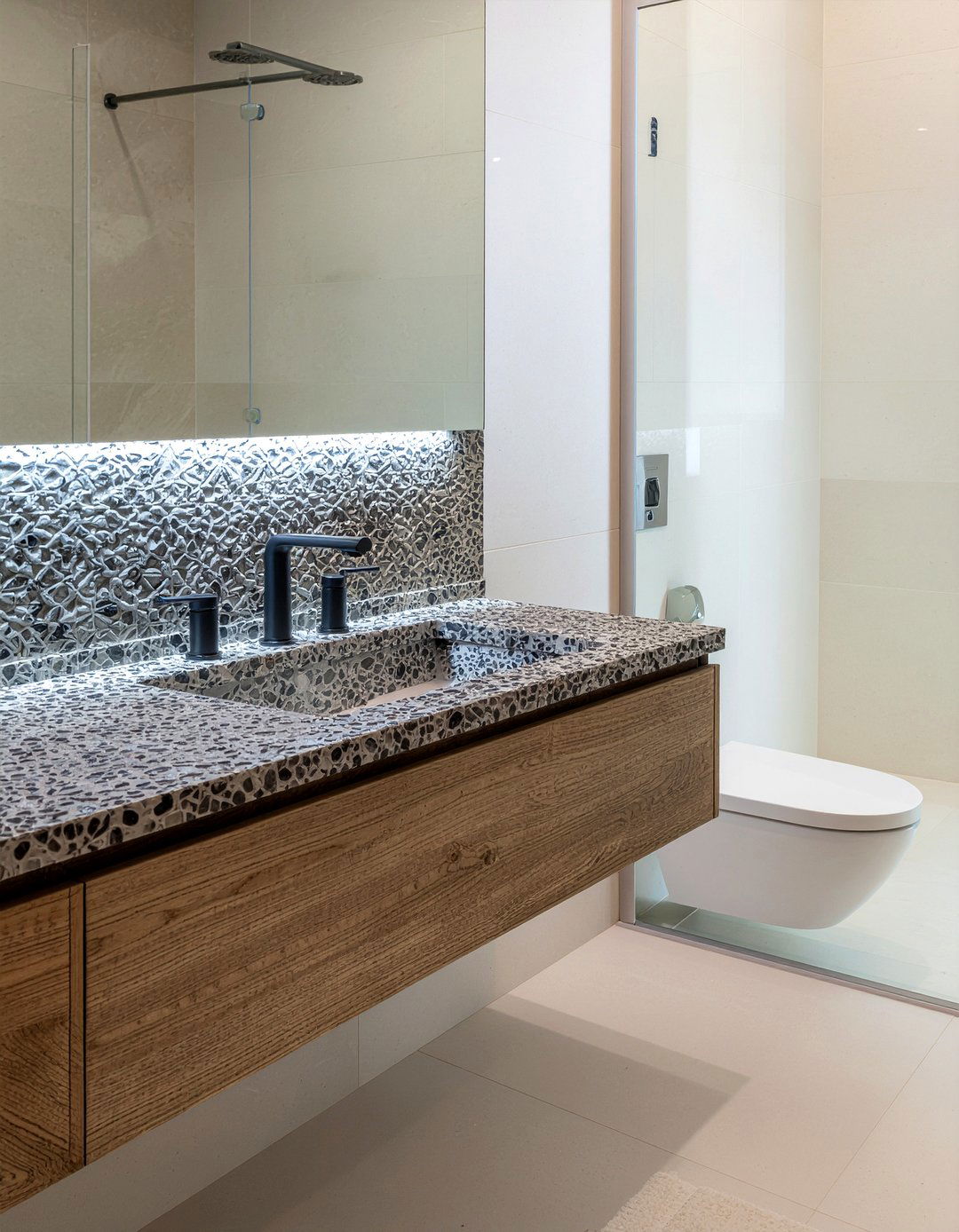 Leathered Quartzite Bathroom - 30 quartzite bathroom ideas