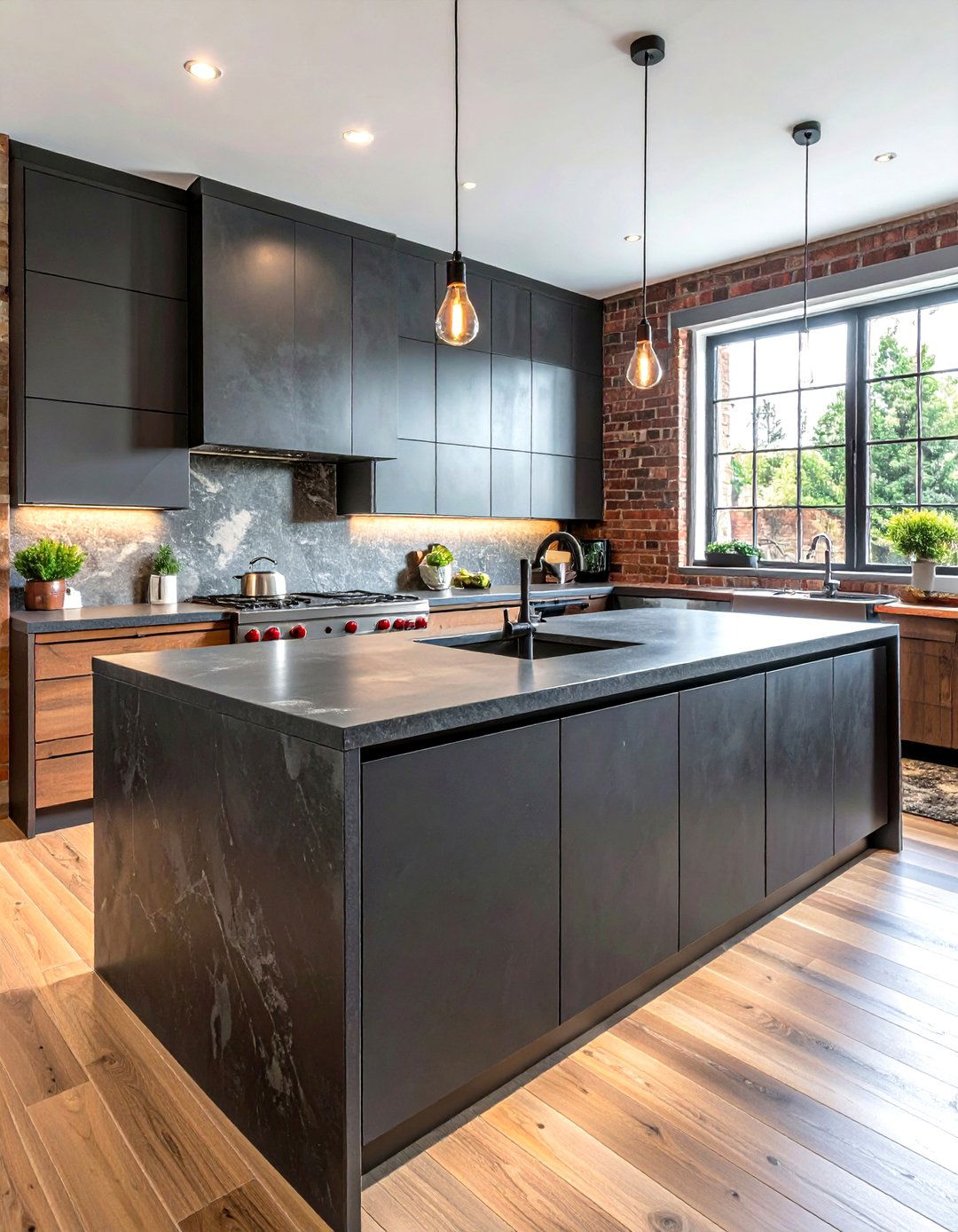 Leathered granite countertops - 30 textured kitchen ideas