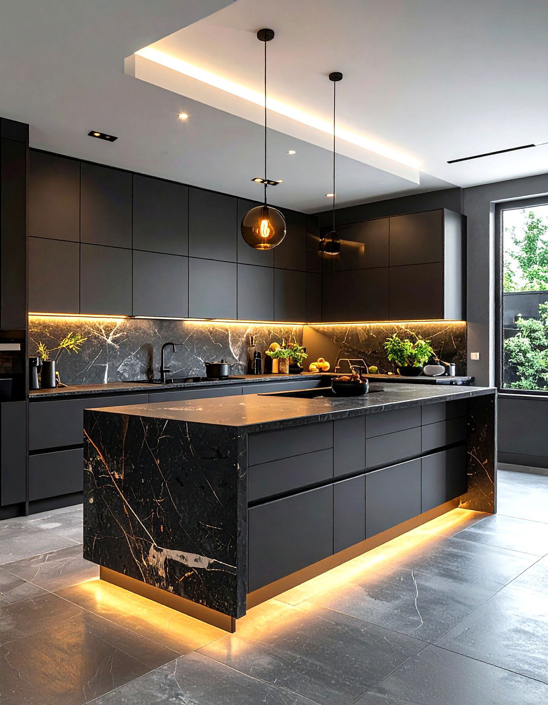 Leathered granite kitchen - 30 granite kitchen ideas