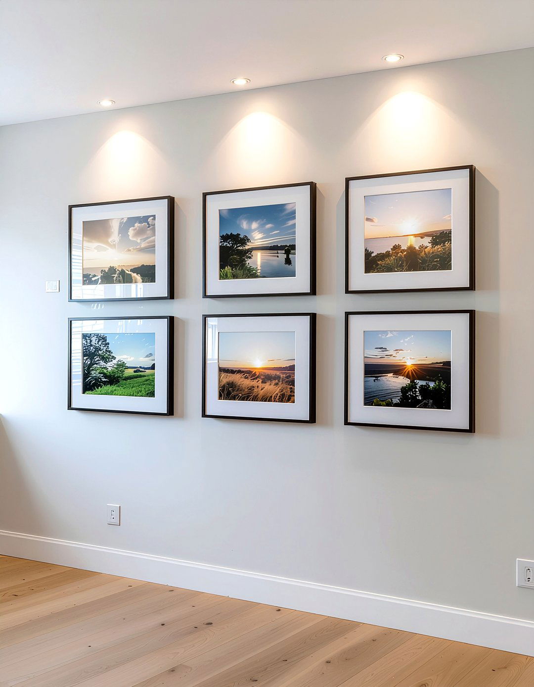 Led Lit Photo Wall - 30 family photo decor ideas