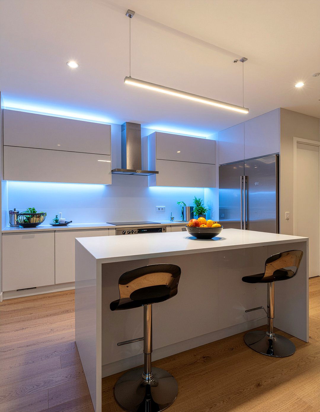 Led Strip Lighting - 30 kitchen vaulted ceiling ideas