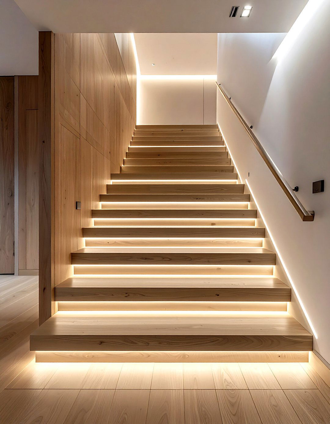 Led Strip Lighting - 30 staircase wall ideas