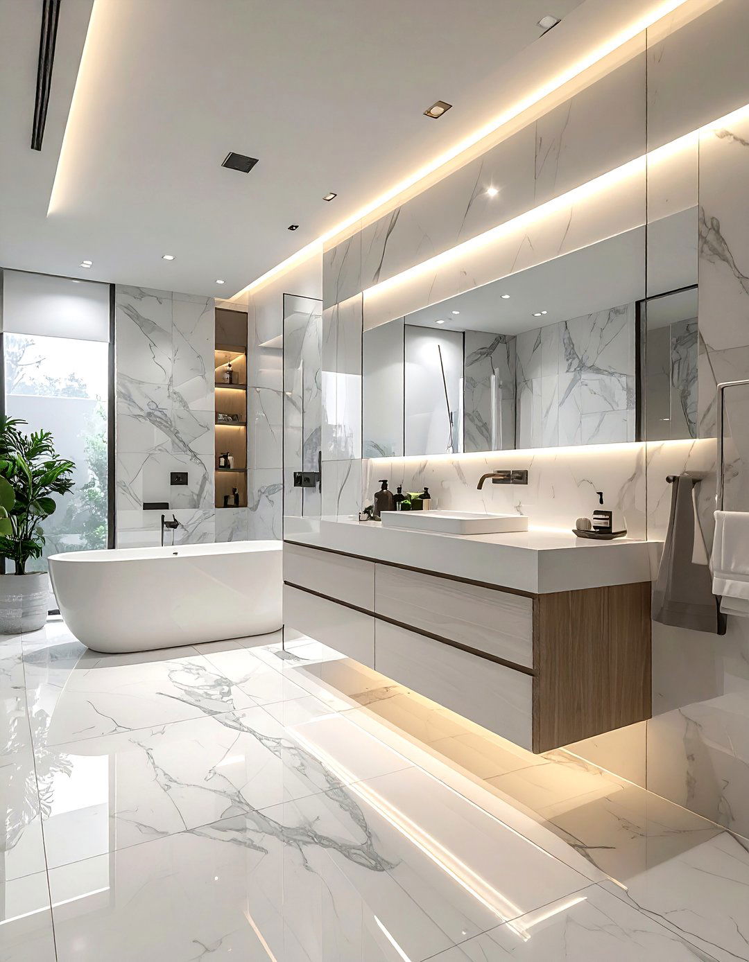 Led Strip Lighting - 30 bathroom ambient lighting ideas