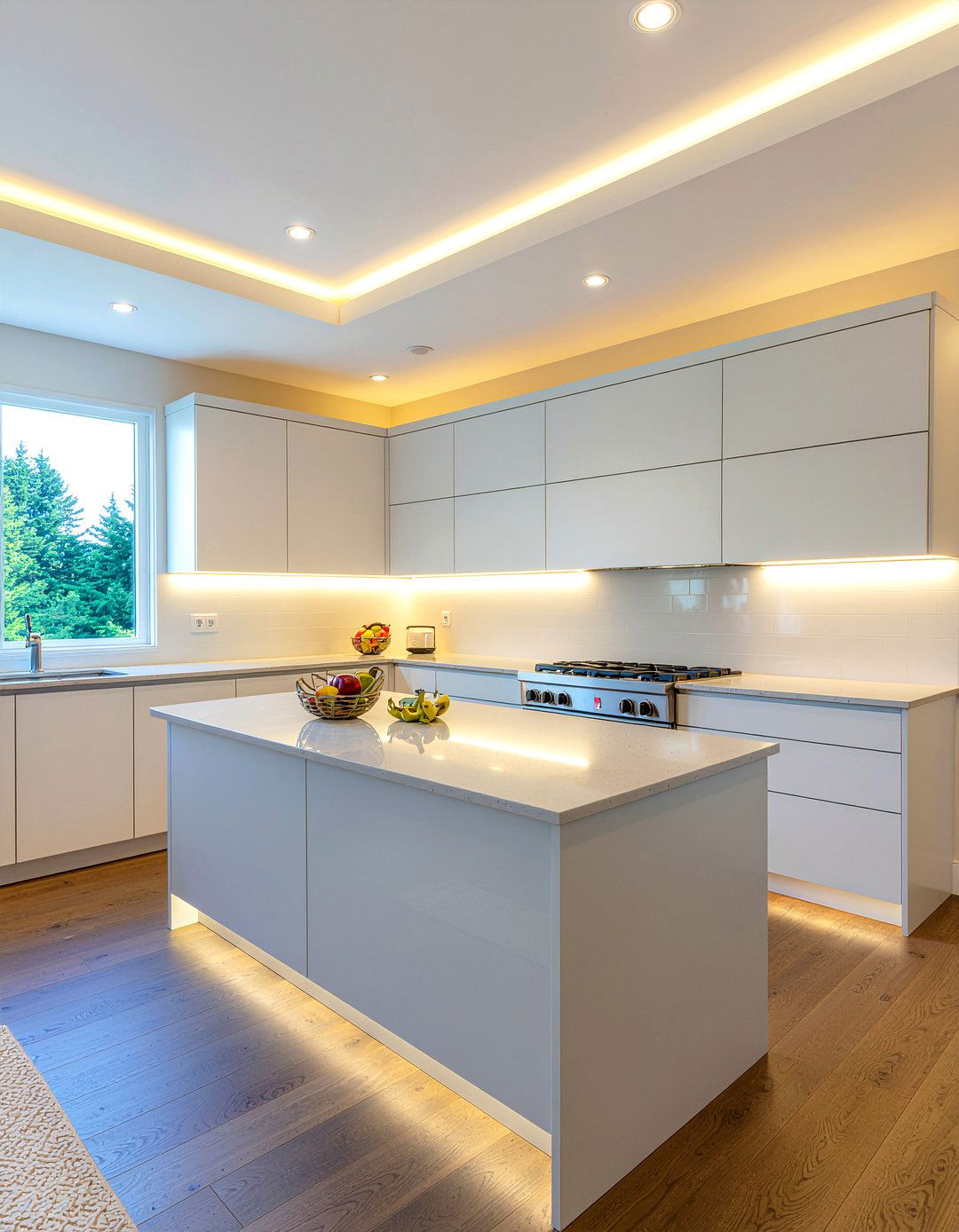 Led Under Cabinet Lights - 30 low cost kitchen makeover ideas
