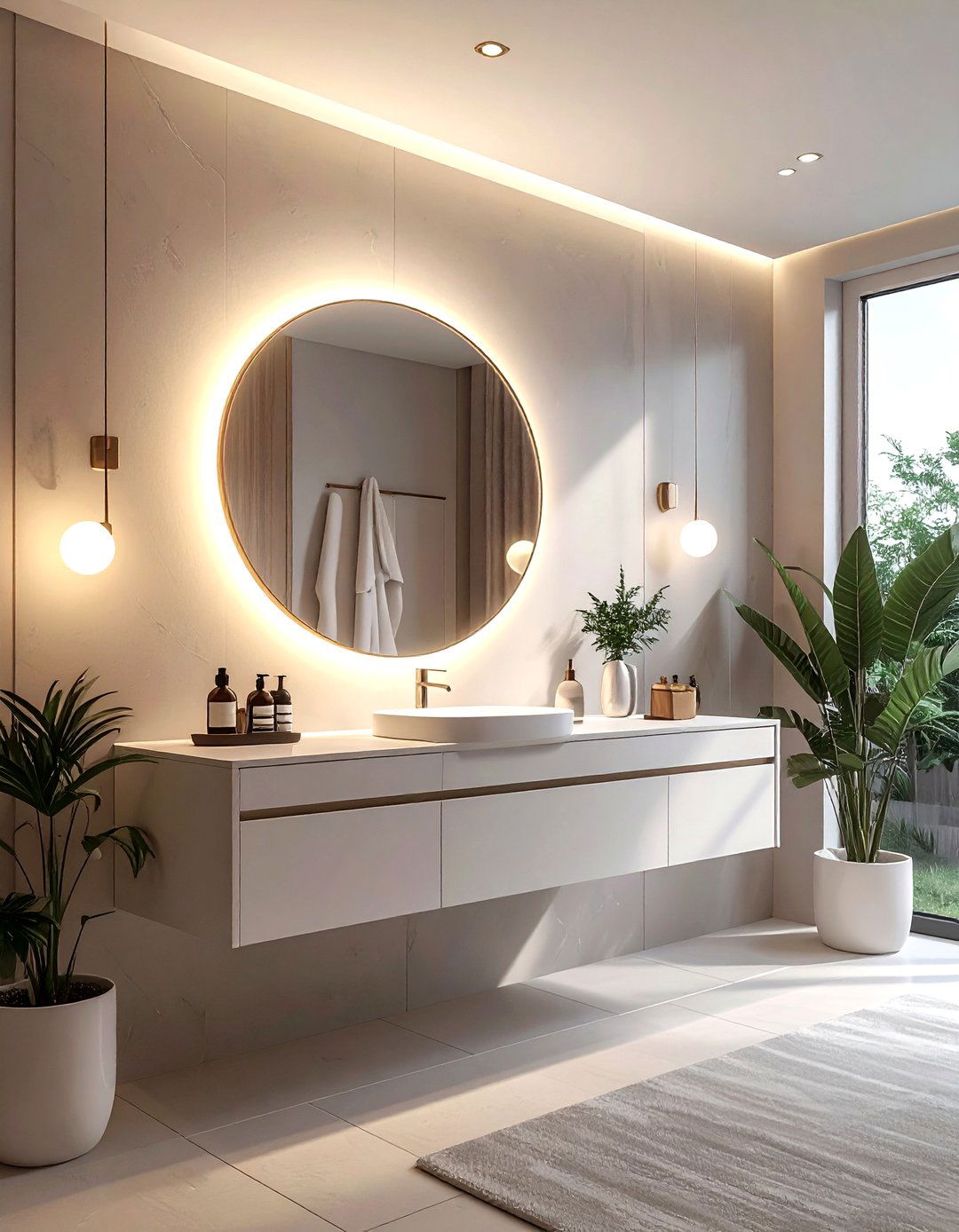 Led backlit mirror - 30 parade of homes bathroom ideas