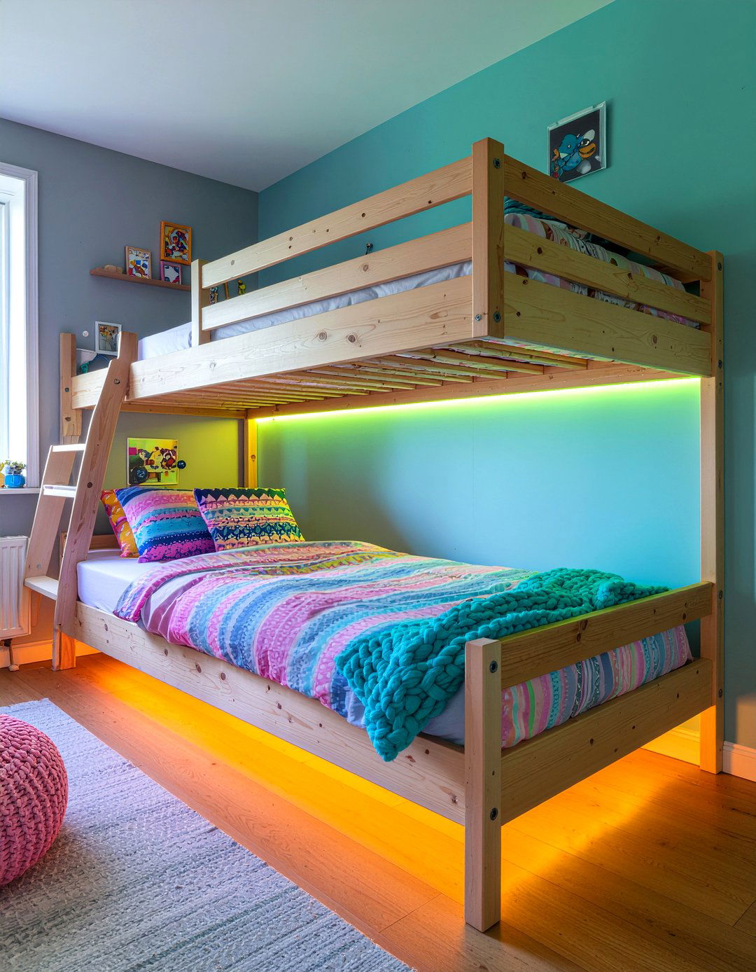 Led lights for bunk beds - 30 bedroom led strip lights ideas