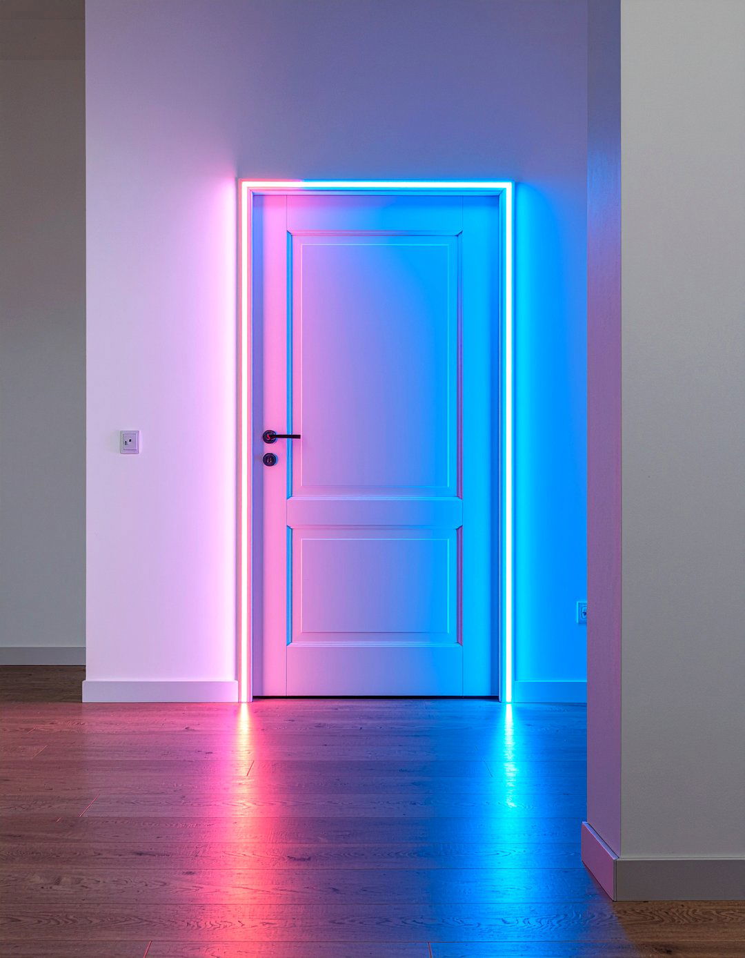 Led lights for door frame - 30 bedroom led strip lights ideas