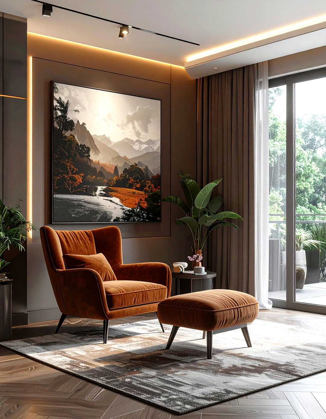 Led picture light - 30 living room LED lighting ideas