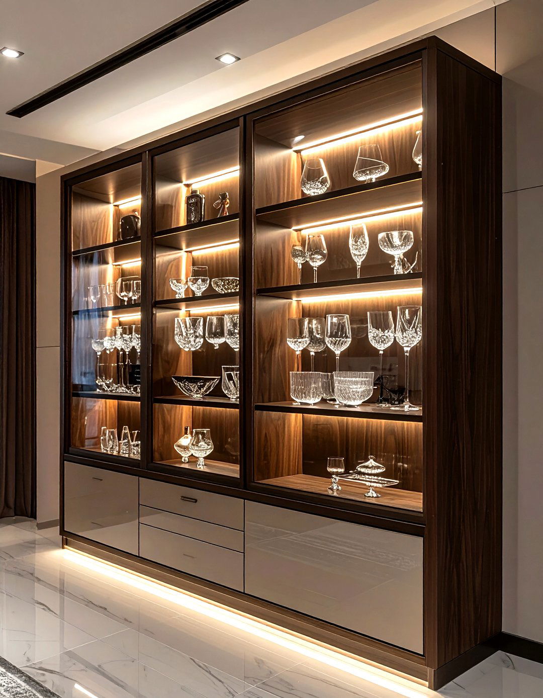 Led puck light - 30 living room LED lighting ideas