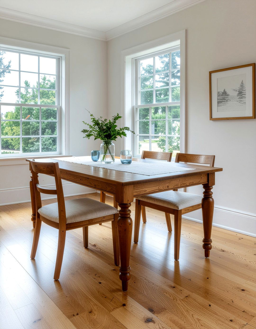 Leg table with self storing leaves - 30 expandable dining room ideas