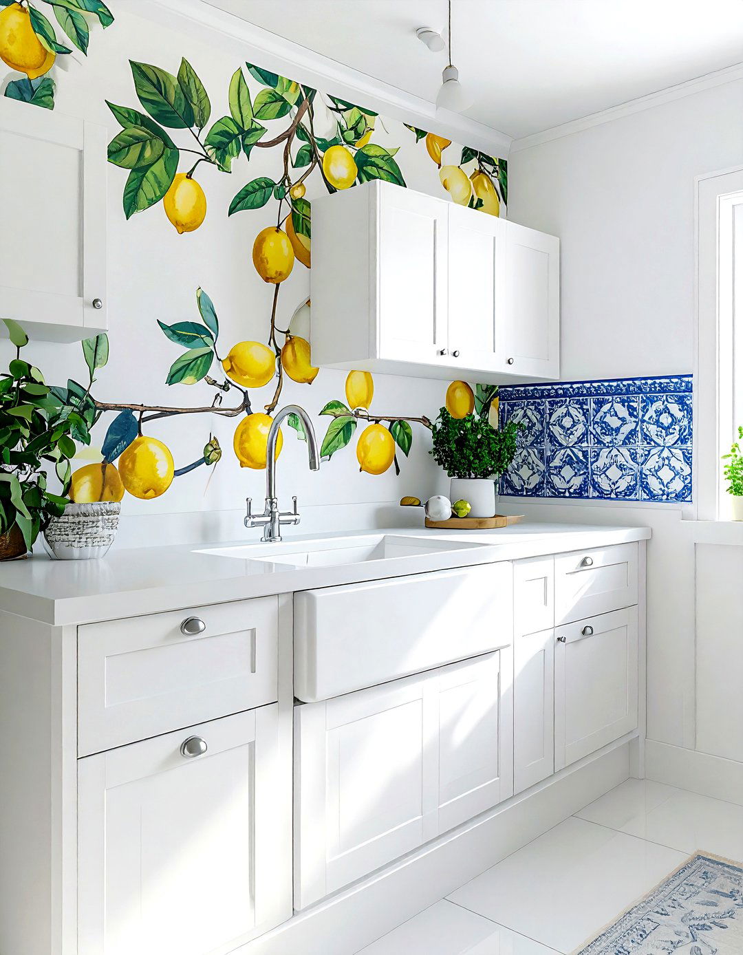 Lemon Tree Pattern - 30 botanical wallpaper ideas