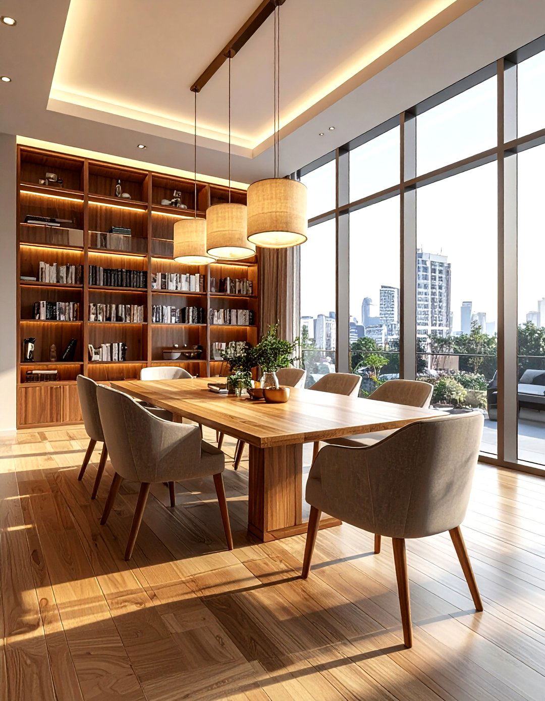 Library Dining Room - 30 luxe dining room ideas