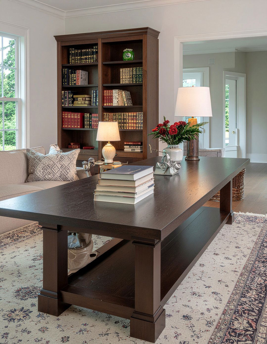 Library Table - 30 living room traditional furniture ideas