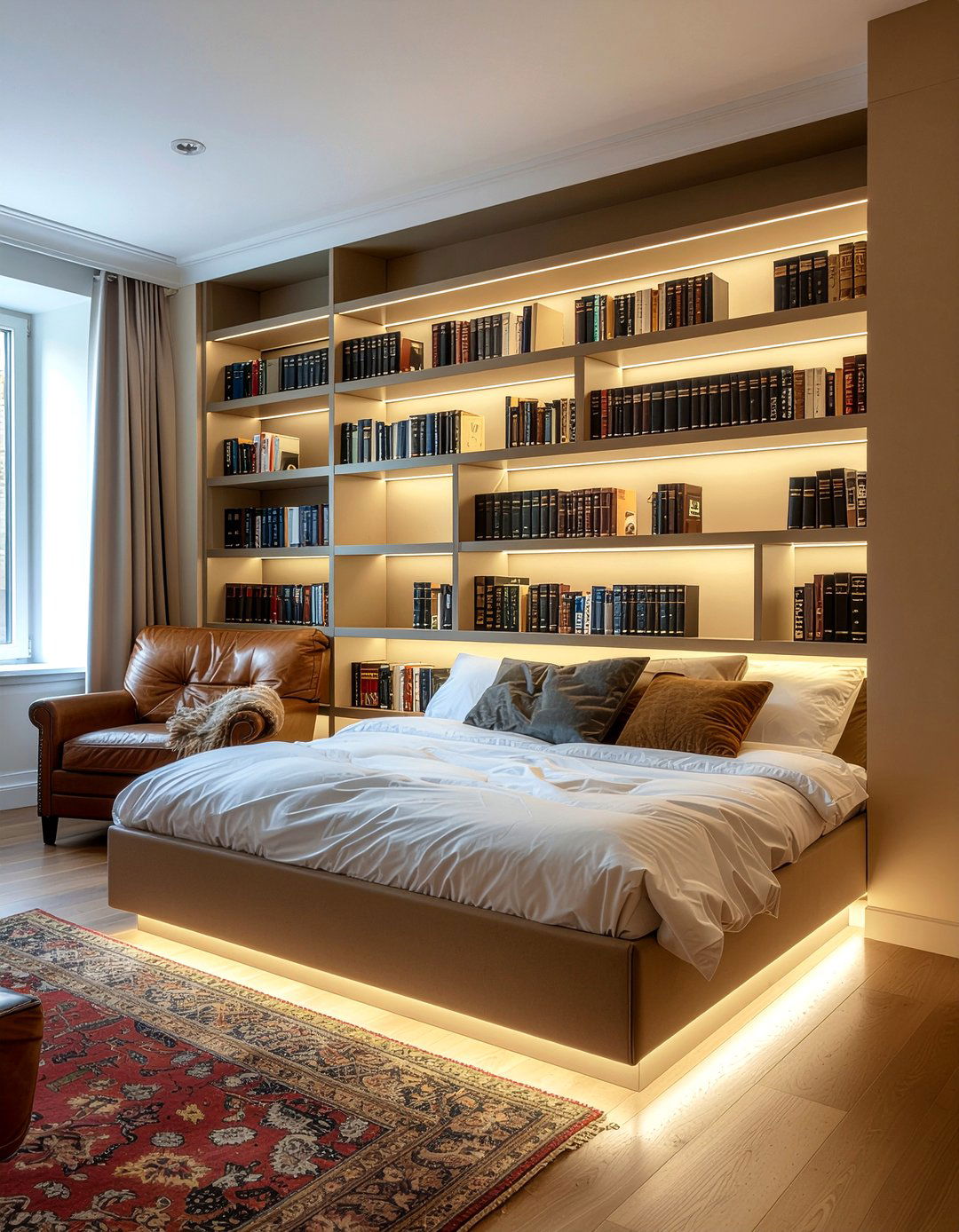 Library Wall Bed - 30 bedroom wall bed ideas