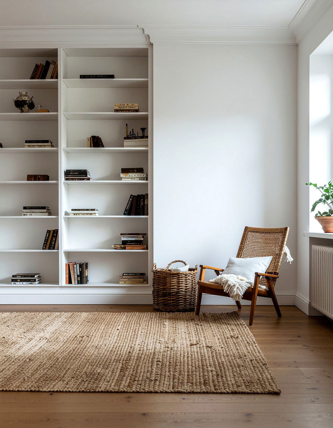 Library Wall - 30 dramatic living room ideas