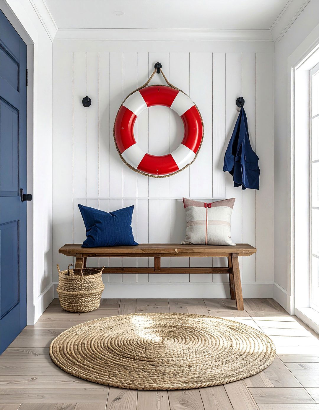 Life Ring Wall Hanging - 30 nautical decor ideas