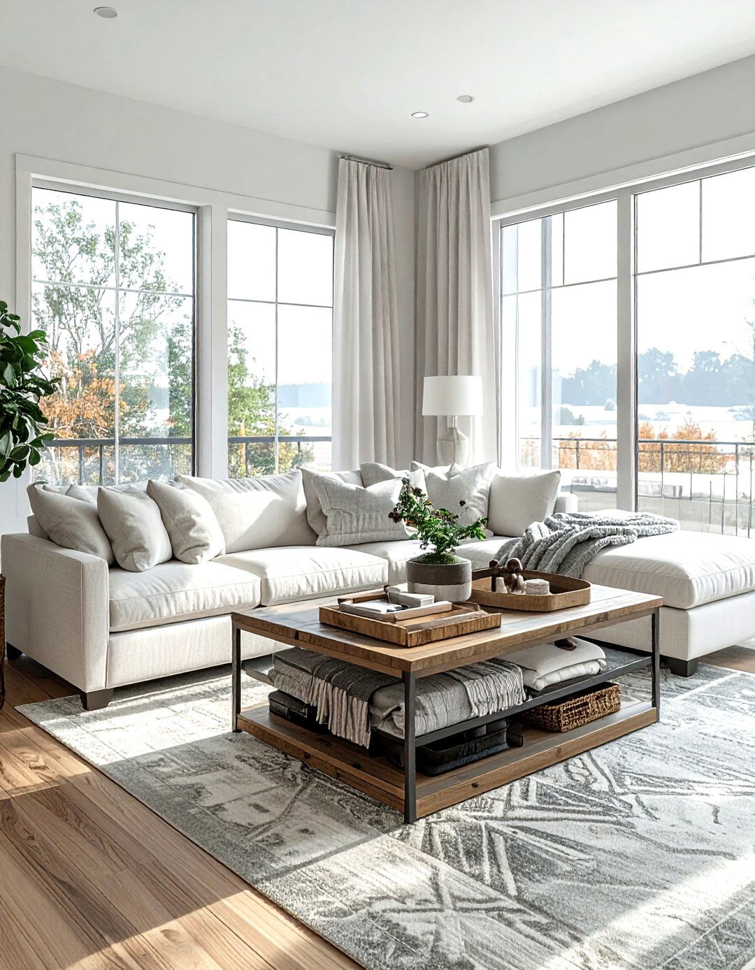 Lift top coffee table - 30 living room blanket storage ideas