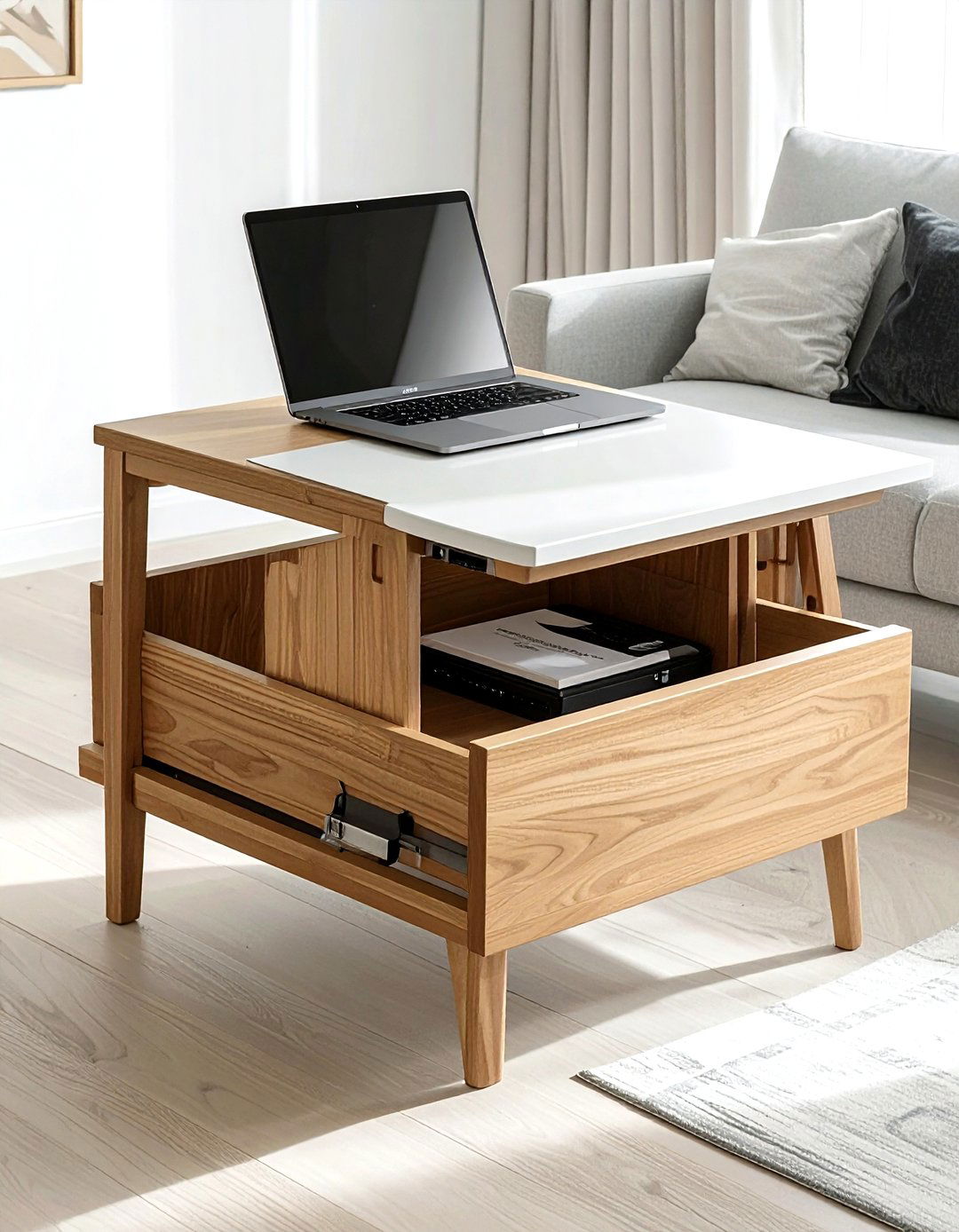 Lift top coffee table - 30 living room clever storage ideas