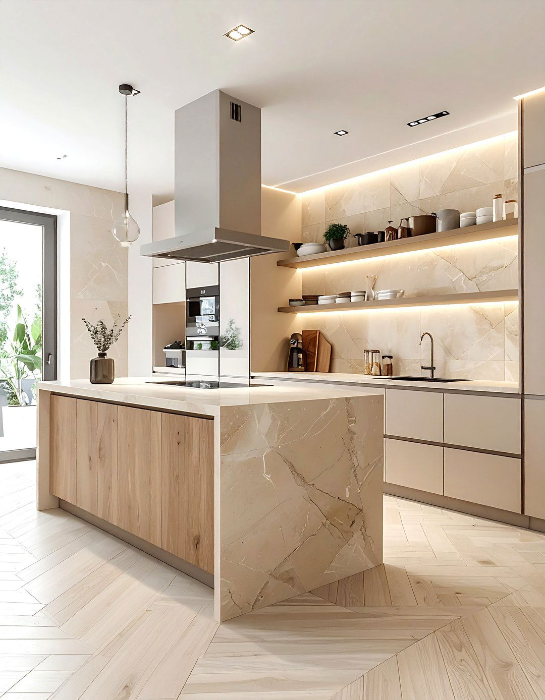 Light Beige Tiles - 30 beige kitchen decor ideas