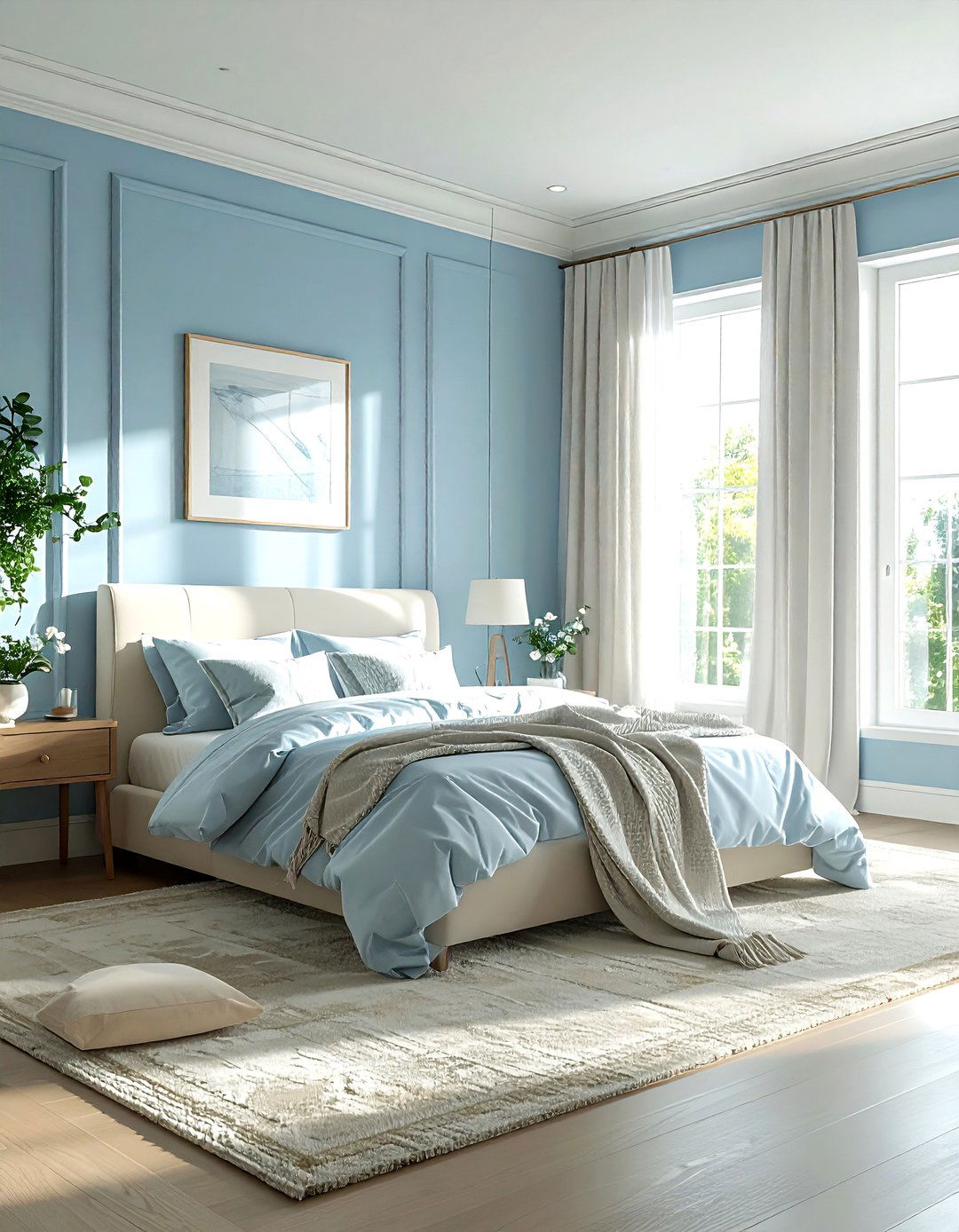 Light Blue Bedroom - 30 contemporary blue bedroom ideas