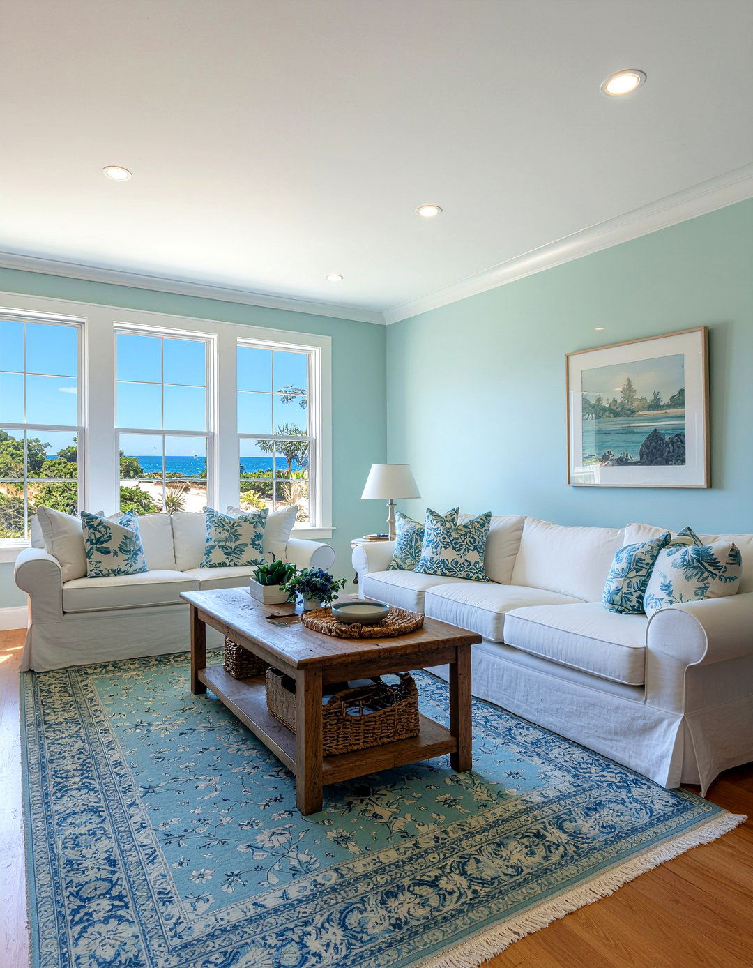 Light Blue Living Room - 30 peaceful living room ideas