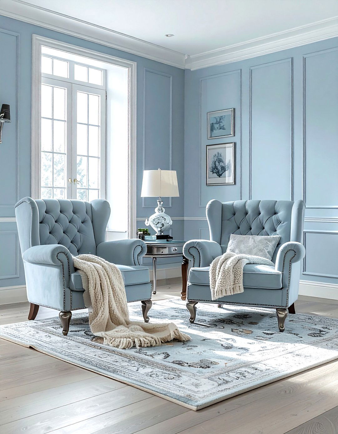 Light Blue Living Room - 30 blue living room decor ideas