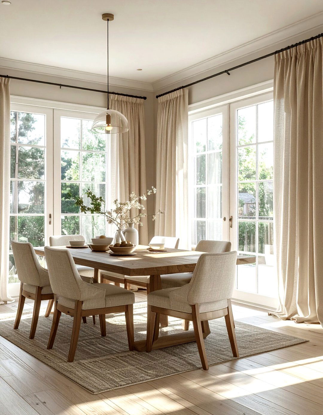 Light Filtering Linen Curtains Dining Room - 30 linen curtain dining room ideas