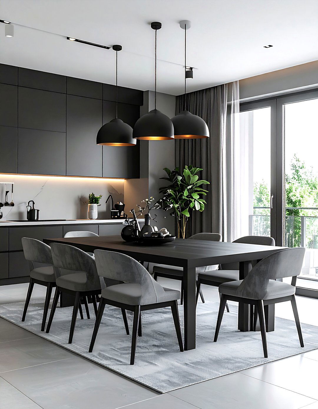 Light Gray Dining Room Black Accents - 30 light gray dining room ideas