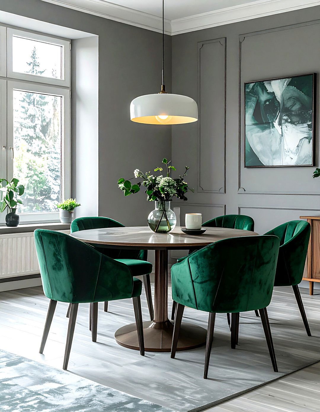 Light Gray Dining Room Velvet Chairs - 30 light gray dining room ideas