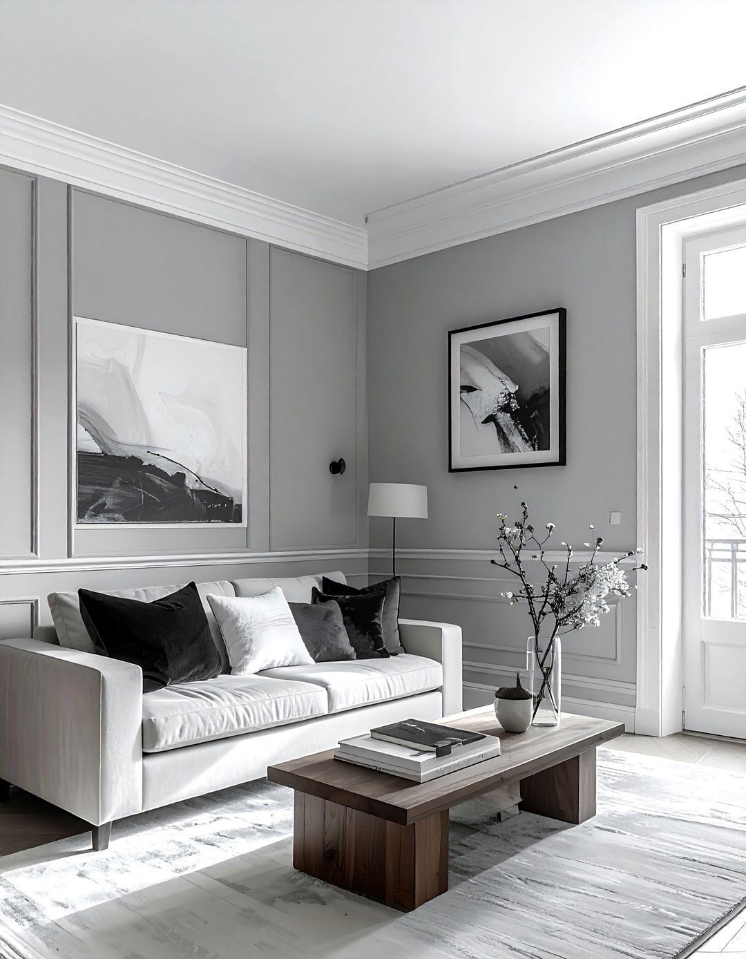 Light Gray Walls - 30 modern classic dining room ideas