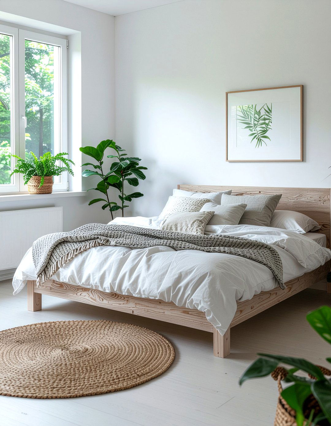 Light Gray Wooden Bed Frame - 30 bedroom gray furniture ideas