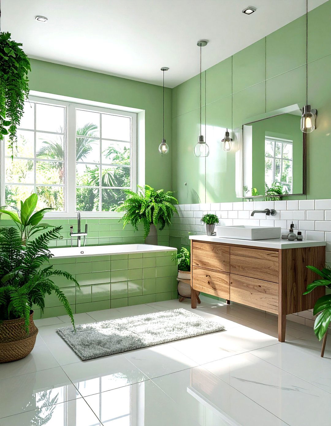 Light Green Bathroom - 30 green bathroom decor ideas