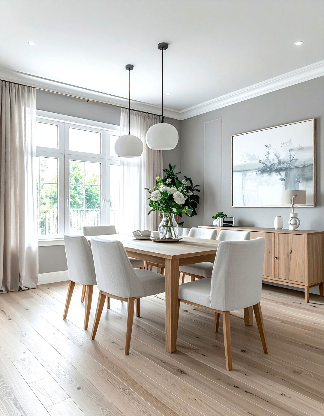 Light Grey Dining Room - 30 grey dining room design ideas