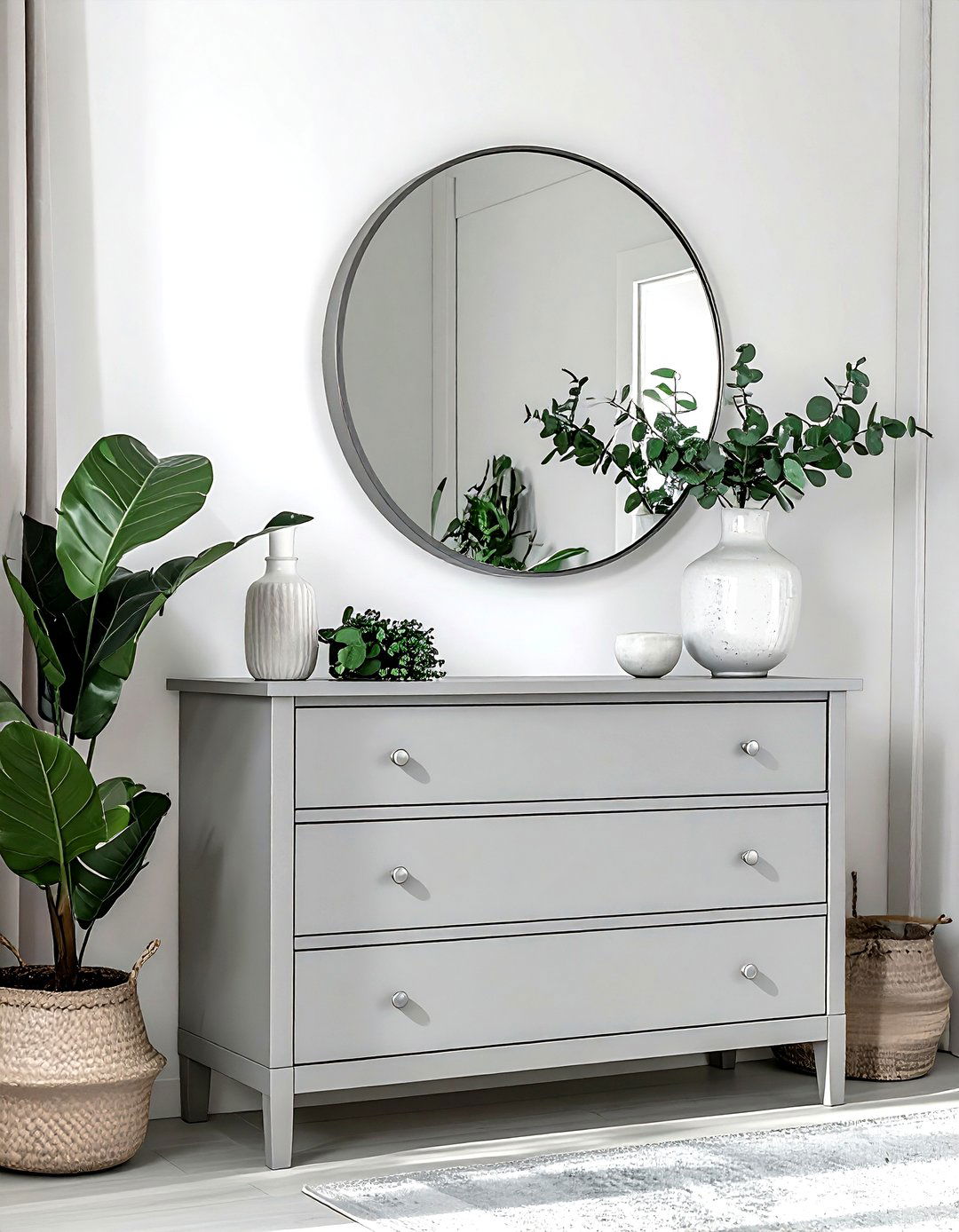 Light Grey Dresser - 30 gray bedroom furniture ideas